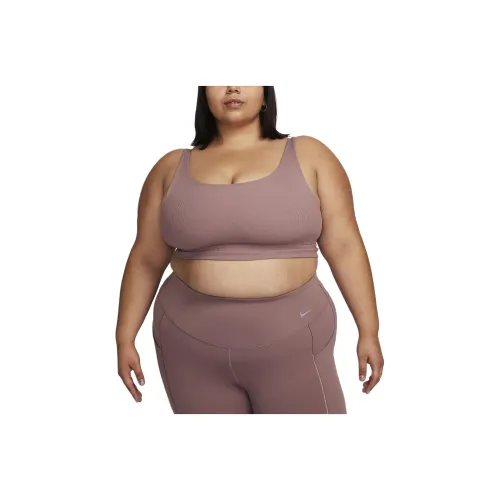 Nike Zenvy Rib Sports Underwear Women's Smokey Mauve Red