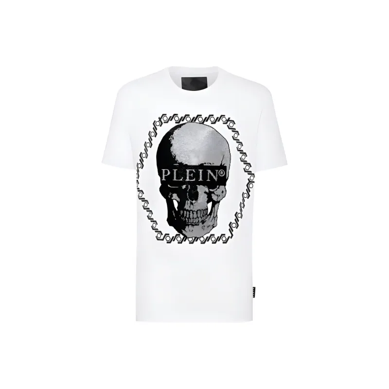 PHILIPP PLEIN Crystal skull Crew Neck T shirt-0