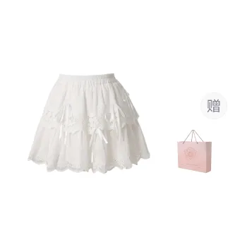 ZAZN Casual Short Skirts Women's White