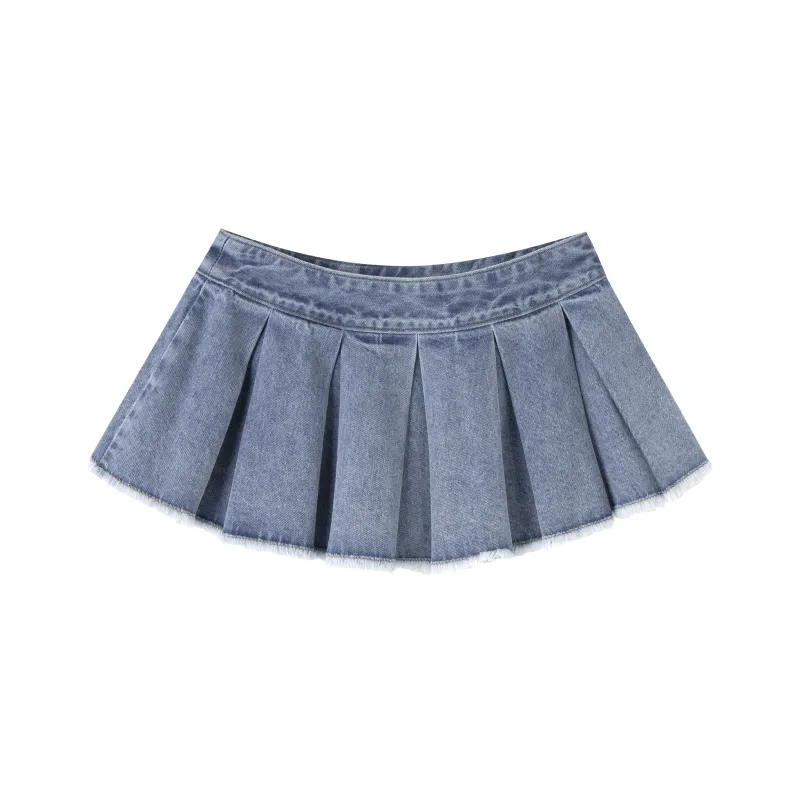 FPMZ Denim Short Skirts Women's Blue-0