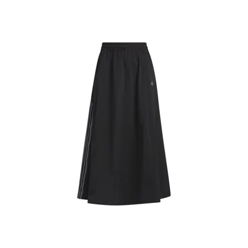 Adidas VOLUME SKIRT Casual Long Skirt Women's Black/Dark Gray