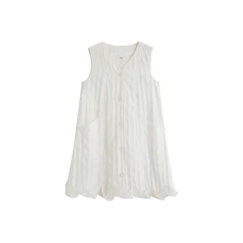 Inman Sleeveless Dresses Women's Cloud White