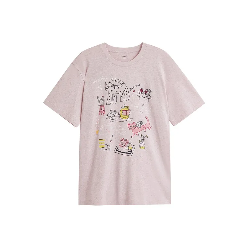 Inman T Shirts Women's Dusty Pink-0