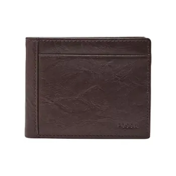 FOSSIL Leather Wallet Men's Brown