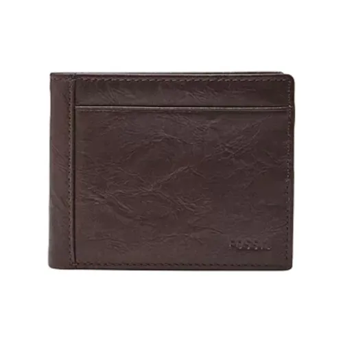 FOSSIL Leather Wallet Men's Brown
