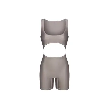 SKIMS SHINE SWIM CUT OUT CYCLE SUIT One-piece Swimsuit Women's SMOKE/Smoke Gray