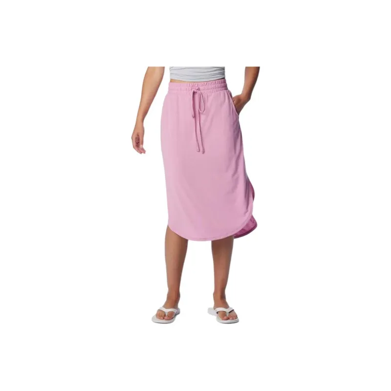 Columbia Women's PFG Slack Water™ Knit Skirt Casual Long Skirts Women's Pink-0