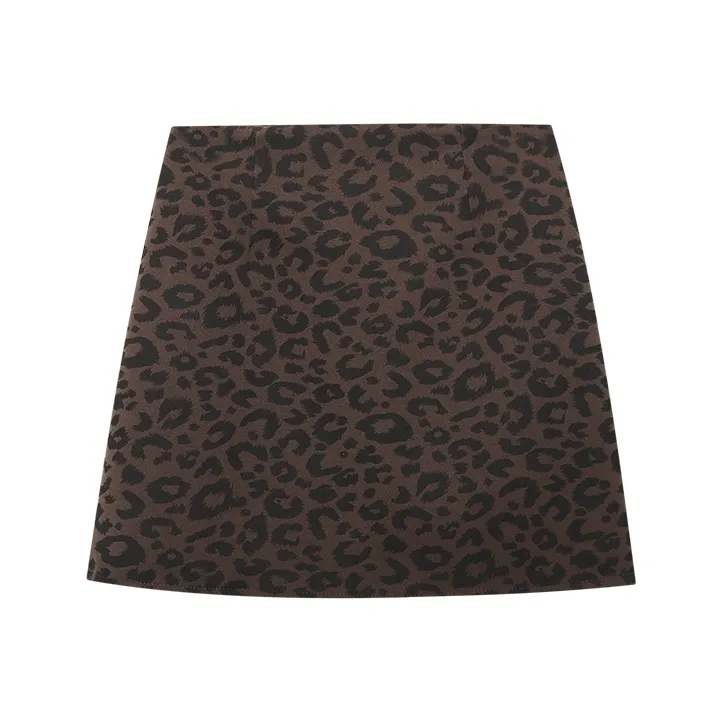 CHARM PICK Casual Short Skirts Women's Coffee-0