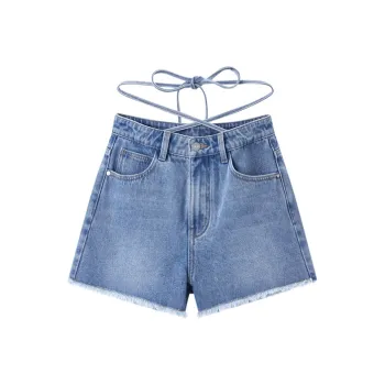 LEDIN Denim Shorts Women's Light Denim Blue