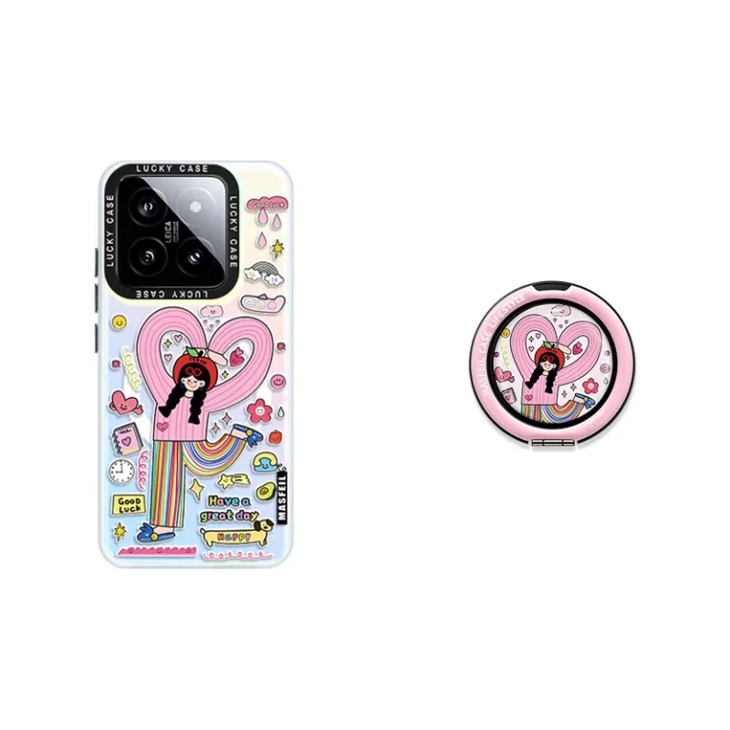 Marsfield Acrylic Material Laser Magnetic Case, Life Is Sweet Phone Cases Compatibility  Xiaomi 15/14/13 Pro-7