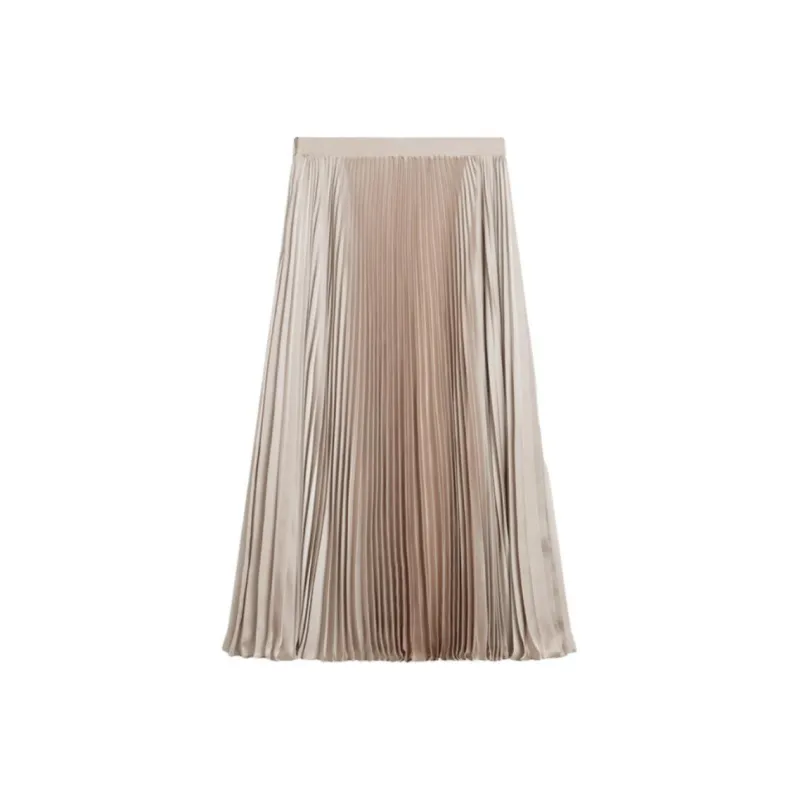 THEORY Casual Long Skirts Women's Soft Gold-0