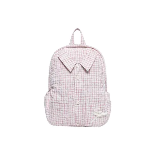 MostwantedLab Polyester Backpack Medium Size Women's Pink Purple/Navy Blue