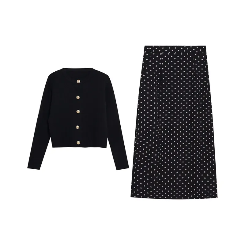 PZHK Two Piece Skirt Sets Women's-0