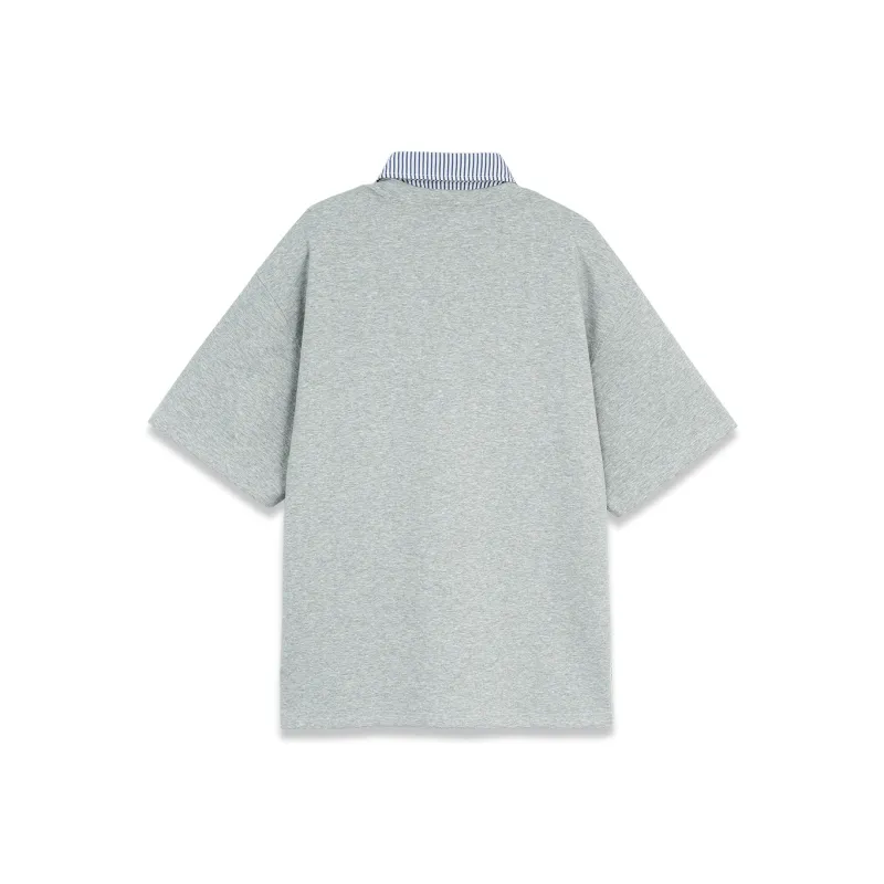 BD.POWER UP+ T Shirts Unisex Heather Gray-2