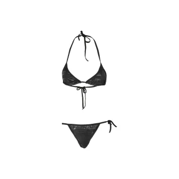 BALMAIN Logo Printed Two-Piece Bikini Set