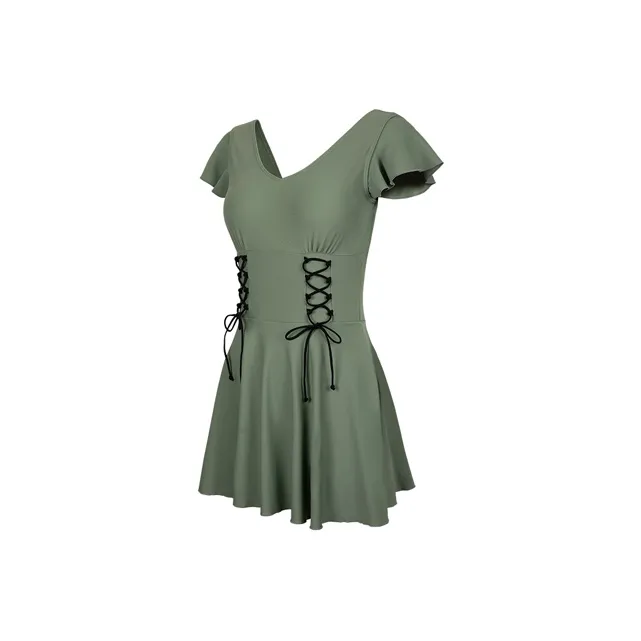 ZOKE One Piece Swimsuits Women's Light Army Green-0