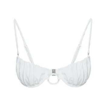 PRINCESS POLLY MIKI UNDERWIRE RING BIKINI TOP Bikini Women's White/White