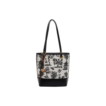 TOUTSEUL YOLO PU Shoulder Bag Women's Black/Coffee