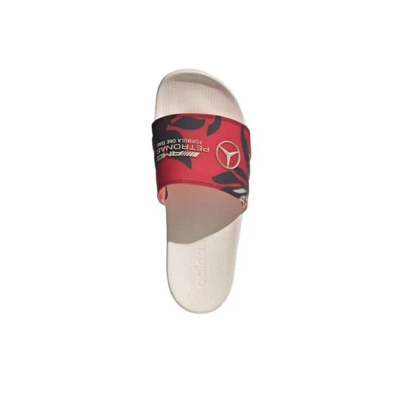 Adidas Adilette Comfort Slides Mercedes AMG Petronas Formula One Team Turbo Aurora Ruby-3
