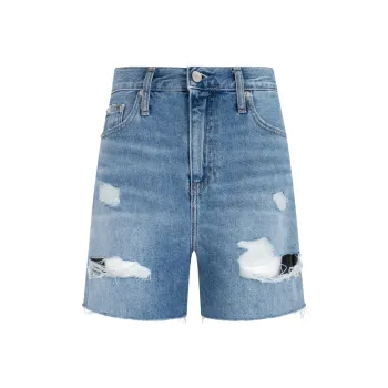 CALVIN KLEIN Denim Shorts Women's Denim Light Blue