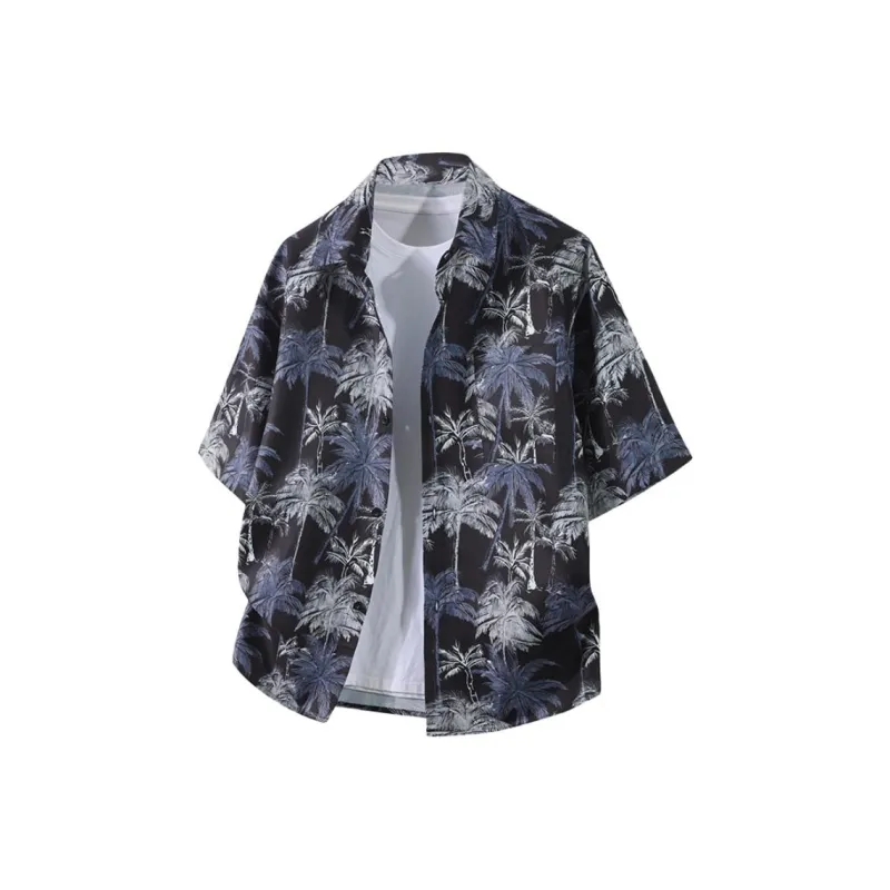 APUNCHLINEWORKSHOP Summer Hawaii Style Shirt Men's-0