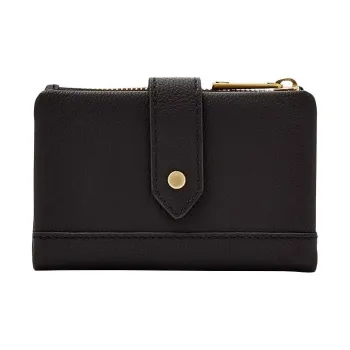 FOSSIL Leather Wallet Women's Black