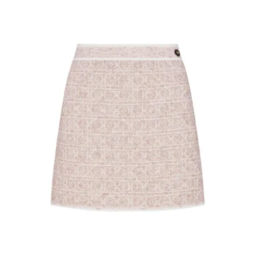 DIOR SS25 Casual Short Skirts Women's Peach Blossom Pink