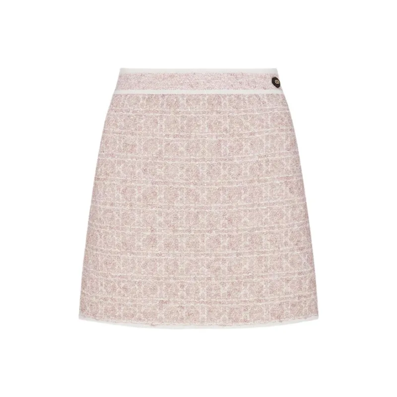 DIOR SS25 Casual Short Skirts Women's Peach Blossom Pink-0