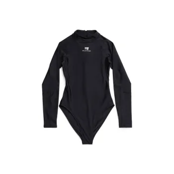 Balenciaga SS23 One piece Swimsuit Slim Version Women's Black