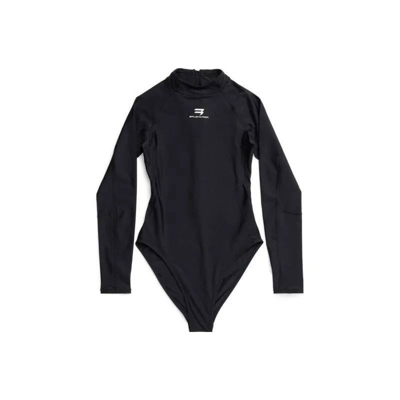 Balenciaga SS23 One piece Swimsuit Slim Version Women's Black-0