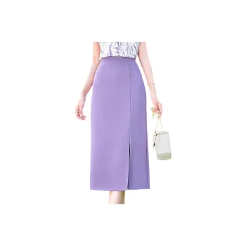 Like The Age Of Water Casual Long Skirt Women's Purple