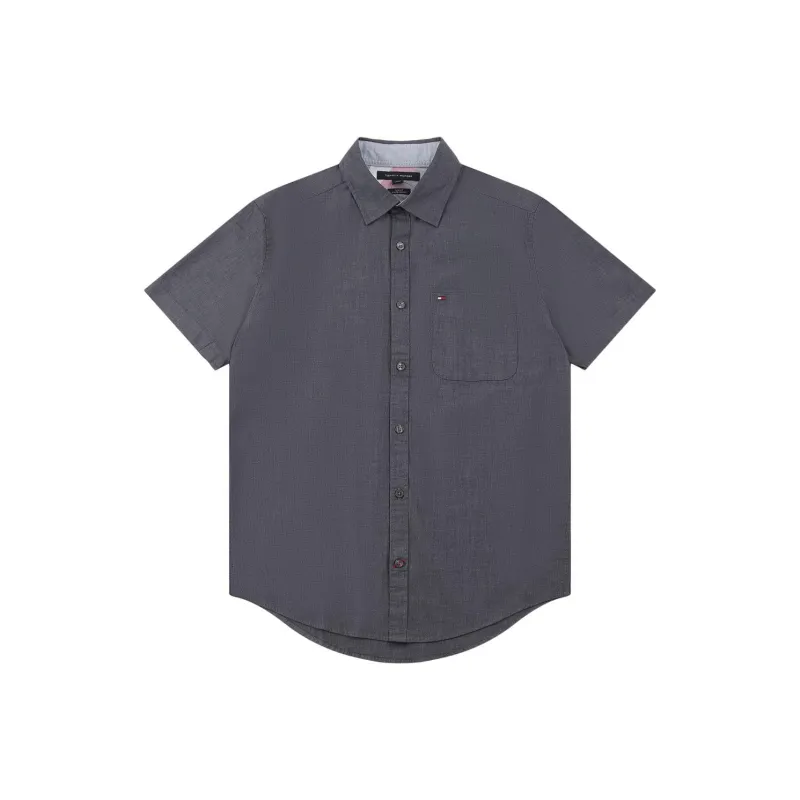Tommy Hilfiger Shirts Men Dark Gray-0