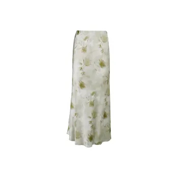 THE SEA LIFE SS24 Casual Long Skirt Women's Shimmer Green