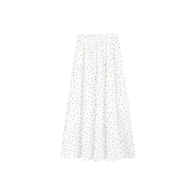 Garbege Casual Long Skirts Women's White-0