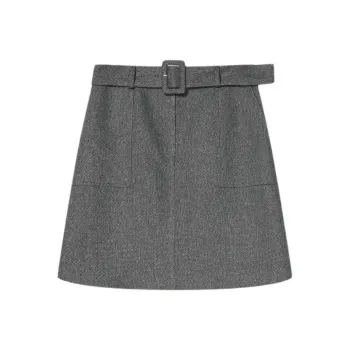 Goodland Casual Short Skirts Women's Gray