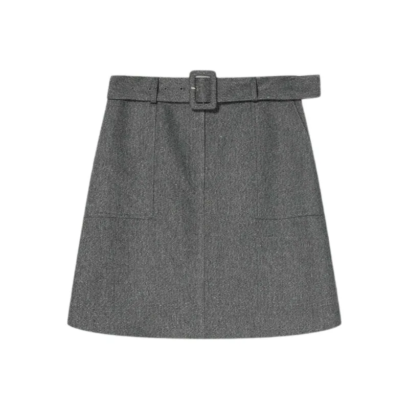 Goodland Casual Short Skirts Women's Gray-0