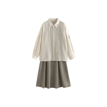 Initial Language Skirt Set Women's