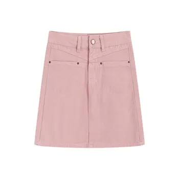Garbege Denim Short Skirts Women's Dirty Pink