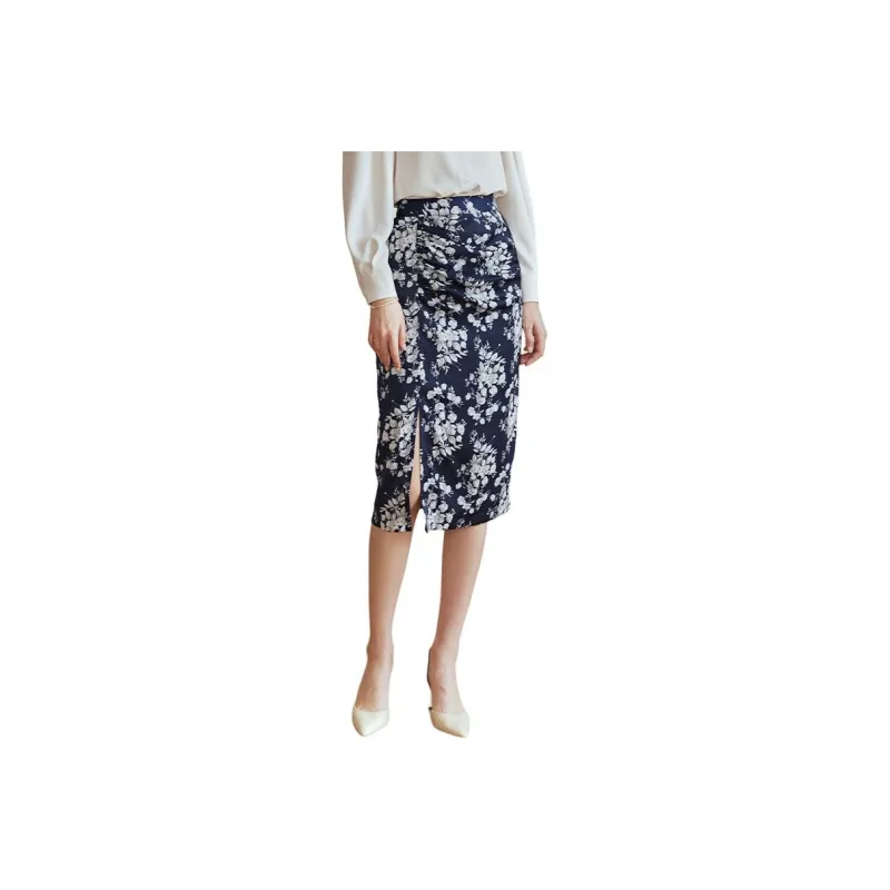 ROEYSHOUSE Casual Long Skirt Women's Multicolor-0