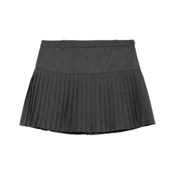 Marine Serre Pleated Mini Skirt