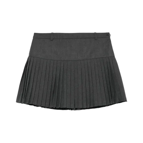 Marine Serre Pleated Mini Skirt