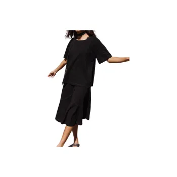 FREE PEOPLE Charmaine Skirt Set Skirt Set Women's Black