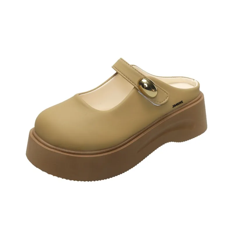 King Jinmai Rubber Sole Slip Resistant Abrasion Resistant Closed Toe Slippers Women's-0