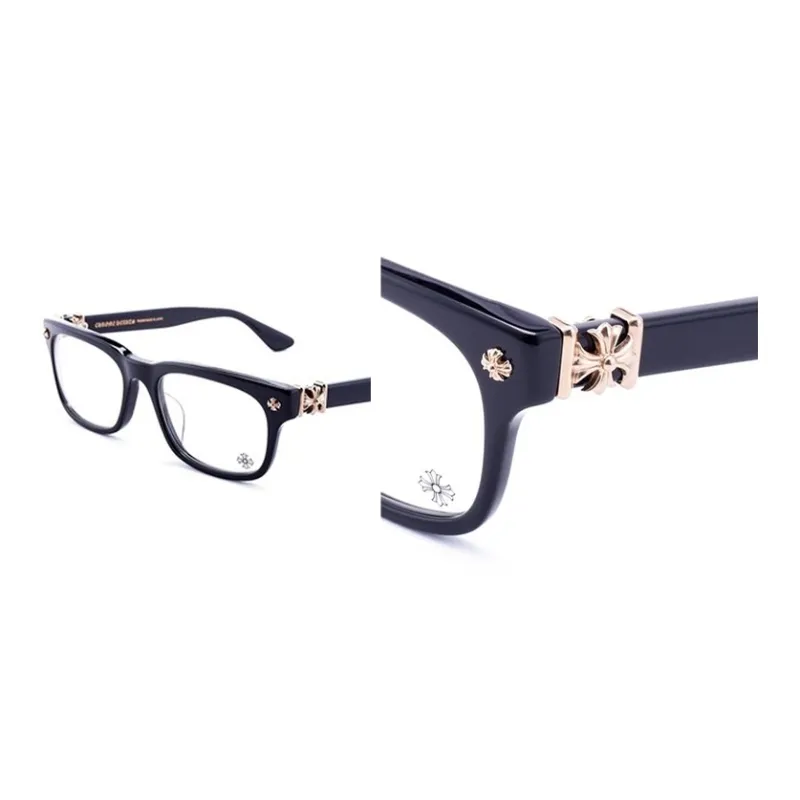 Chrome Hearts Titanium Alloy Square Eyeglass Frames Unisex-1