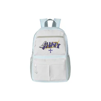 FINITE LOOP Eco Friendly Fabric Backpack Large Size Unisex Gray