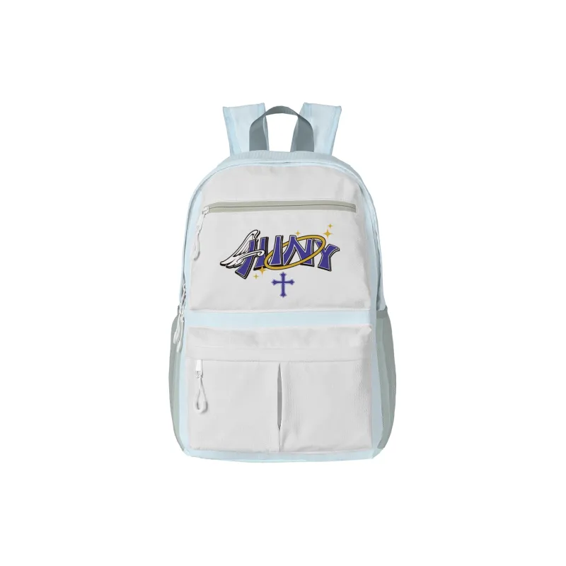 FINITE LOOP Eco Friendly Fabric Backpack Large Size Unisex Gray-0