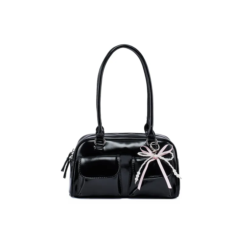 Old Man's Head Polyurethane Synthetic Leather Shoulder Bag Women's Multicolor-18