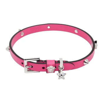 FANSIZHE Leather Necklaces Unisex Pink