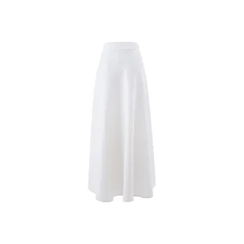 Blovelan Casual Long Skirts Women's Shiny Apricot