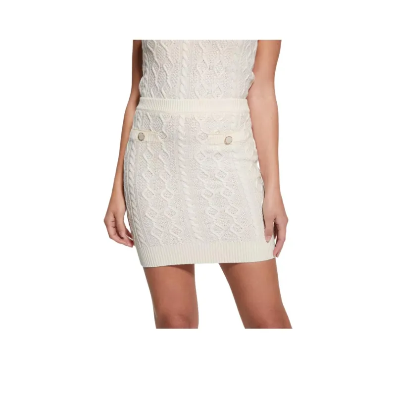 GUESS Casual Short Skirts Women's White-0